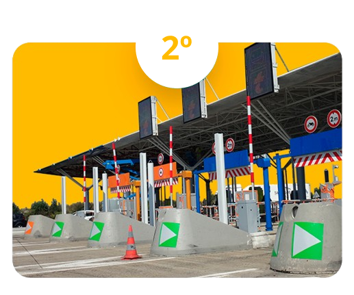 Informar pagamento no pedágio